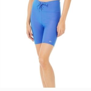ALO Yoga Marina Iridescent HighWaisted Bike Shorts | EUC